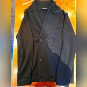 Men's Black SAND Copenhagen Sweater Large 50% Merino Wool And 50% Acrylic